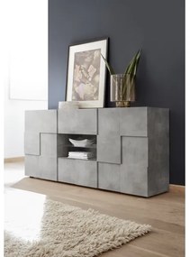 Komoda SERIAN šedý betón