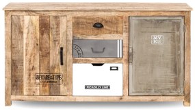 furniture-nabytek.cz - Masívny príborník Pune z mangového dreva, lakovaný, prírodná farba