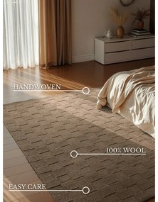 Hnedý ručne tkaný vlnený koberec 120x170 cm Scala – Villeroy&amp;Boch