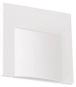 KANLUX LED orientačné schodiskové osvetlenie ELINA, 0,8 W, denná biela, hranaté, biele