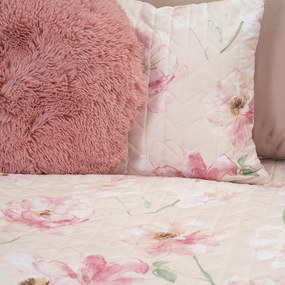 4Home Prehoz na posteľ Pink romance, 220 x 240 cm + 2x 40 x 40 cm