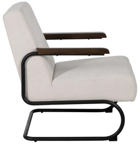 Béžové ženilkové kreslo Industra – Ixia