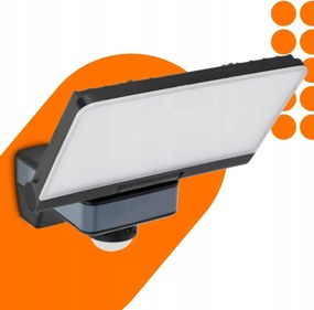 LED reflektor so snímačom pohybu a súmraku LED/44W/230V 4200K IP54 čierna