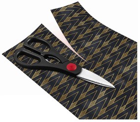 Dekoratívna tapeta na nábytok v čierno-zlatej farbe Ambiance Ragnar