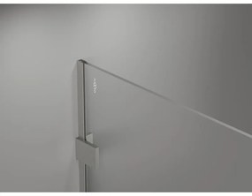 Mexen Lunar sprchová stena ľavá 130 x 200 cm, 8mm číre sklo, brúsená oceľ, 830-130-000-97-00-L
