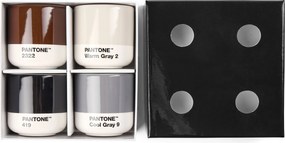 Hrnčeky Pantone 100 ml teplé farby 4 ks