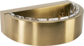 Toolight Toolight, LED nástenné krištáľové svietidlo APP1509-CP, zlatá matná, OSW-06792