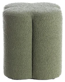 Zelený taburet z textílie buklé Nalani – Light &amp; Living