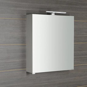 Sapho Sapho, RIWA galérka s LED osvetlením, 50x70x17cm, biela lesk, RIW050-0030