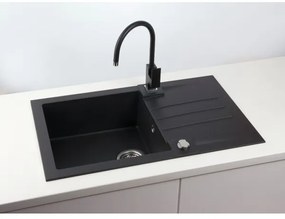 ALVEUS 1090942 - Kuchynský drez ROCK 78x48 cm granit/čierna