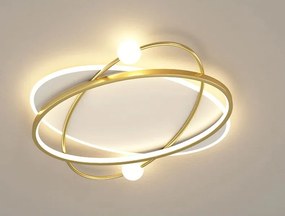 Toolight Toolight, LED stropné svietidlo + diaľkové ovládanie APP1059-C, biela-zlatá, OSW-08885