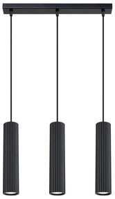 Čierne závesné svietidlo Gleam – Sollux