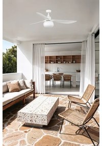 FARO 34363WT-11L-Str. vent. OUTWOOD L 1xE27/15W/230V biela+ pr.150 cm WT IP44 + DO