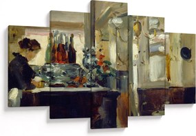 Obraz - Style of Edouard Manet, Bon Bock Cafe, reprodukcia (150x105 cm)
