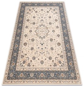 Koberec NAIN Ornament, rám 7179/51643 béžový / modrý