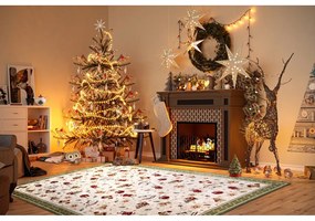 Zelený koberec s vianočným motívom s prímesou bavlny 160x230 cm Toy's Delight Green Christmas – Villeroy&amp;Boch
