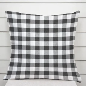 Biante Dekoračná obliečka na vankúš Rebeka RE-010 Sivo-biela kocka veľká 45 x 45 cm