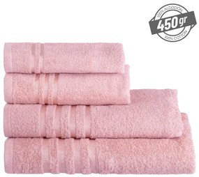 Ružová froté bavlnená osuška 70x140 cm Simple – Casa Selección