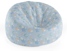 Sablio Sedací vak Cocoon Balóniky a hviezdy - 115 x 75 cm x 45 cm