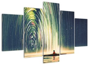Obraz - Stred vesmíru (150x105 cm)