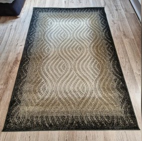 Moderný koberec Lagos 859 Creme – béžovo-hnedý obdĺžnik Rozmer: 200x290 cm