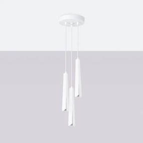 Sollux SL.1398 - Luster na lanku PRYSM 3xG9/8W/230V biela