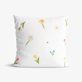 Goldea bavlnená obliečka na vankúš - rozkvitnutá záhrada 50 x 70 cm