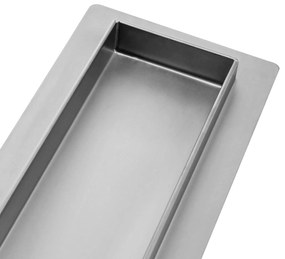 Rea Pure Neo Pro, 90cm lineárny odtokový žľab 2v1 s 360stupňovým sifónom, nerez, REA-G0903