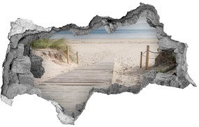 Nálepka fototapeta 3D výhľad betón Pláž nd-b-74072546