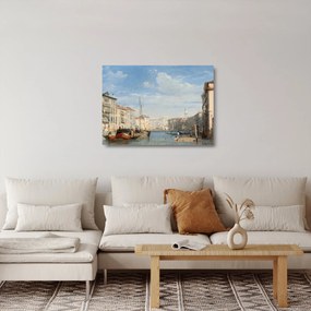 Sklenený obraz - Richard Parkes Bonington, The Grand Canal, reprodukcia (70x50 cm)