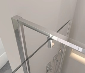 Erga Sydney, 1-krídlové výklopné sprchové dvere do otvoru 100x195 cm, 6mm číre sklo, chrómový profil, ERG-V02-SYDNEY-D100-CR