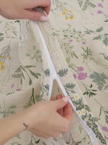 Krepová obliečka na vankúš Renforcé 50 × 70 cm - Bianca béžová