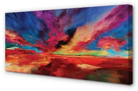 Obraz na plátne farebné fraktály 120x60 cm