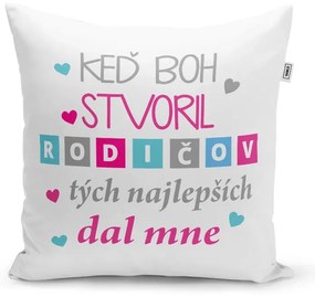 Sablio Vankúš Keď Boh stvoril rodičov: 40x40 cm