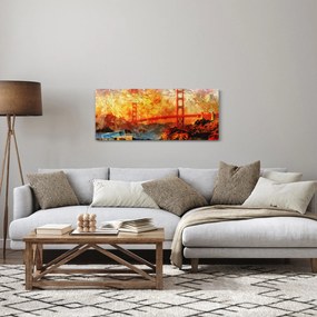 Obraz - Golden Gate, San Francisco, Kalifornia (120x50 cm)