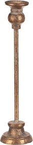 Kovový svietnik 31 cm zlatý FUP522