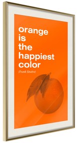 Artgeist Plagát - The Happiest Colour [Poster] Veľkosť: 20x30, Verzia: Zlatý rám s passe-partout