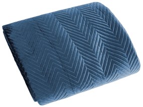 Prehoz na posteľ SOFIA 200X220 cm, granátovo-modrá