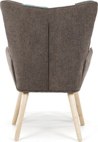 Kreslo ušiak s podnožou AK-305B PW2 Viacfarebná