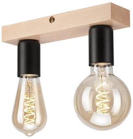 Prisadený luster VITO 2xE27/60W/230V buk