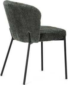 Jedálenská stolička bouclé, zelená CT-W1077 GRN2