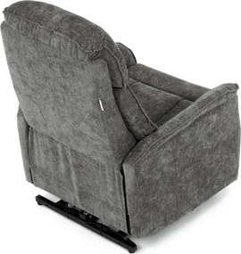 Polohovacie kreslo sivé, elektrické TV-H9727 GREY2