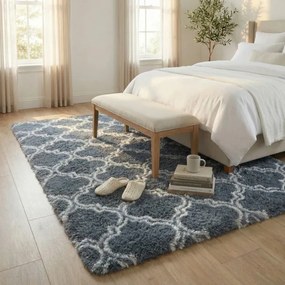 Protišmykový koberec DECOR strieborný