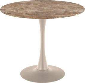 Okrúhly jedálenský stôl s keramickou doskou ø 90 cm Malta – Actona