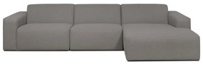 Sivá rohová pohovka (pravý roh) Roxy – Scandic