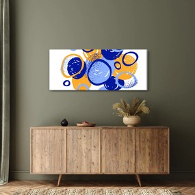 Obraz - Svetlý motív s kruhmi (120x50 cm)