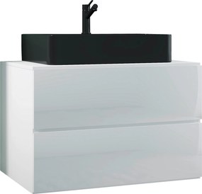 XXXLutz SKRINKA S UMÝVADLOM, biela, biela, 81 cm MID.YOU - Online Only kúpeľne - 000657038007