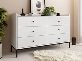 Komoda Tuzzirt 6SZ, Farby: biela