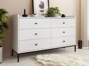 Komoda Tuzzirt 6SZ, Farby: biela