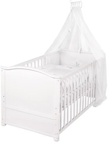 roba Detská postieľka s príslušenstvom, 70 x 140 cm (líška a zajačik)  (100340992)